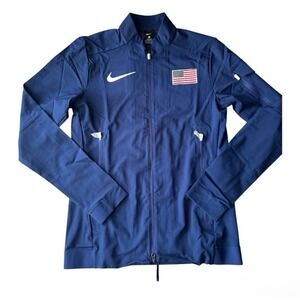 Nike‎ 2023 USA International Team Pro Elite Blue Podium Jacket Size Large